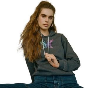 NWOT Urban Outfitters Future State Neon Butterfly Hoodie